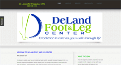 Desktop Screenshot of delandpodiatry.com